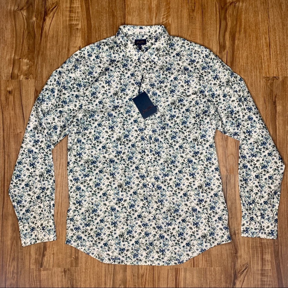 GoodMan Brand Off White Spider Floral Print Shirt